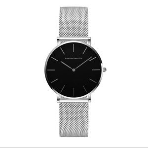 Hannah Martin Silver Mesh Watch